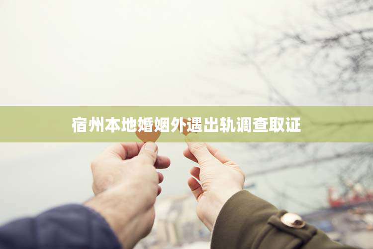 宿州本地婚姻外遇出轨调查取证