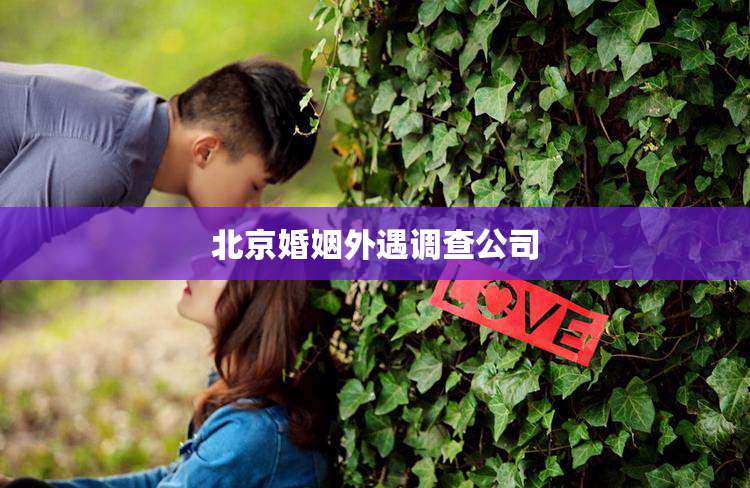 北京婚姻外遇调查公司