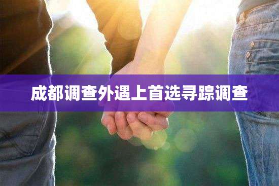 成都调查外遇上首选寻踪调查