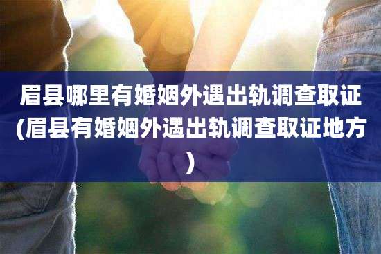 眉县哪里有婚姻外遇出轨调查取证(眉县有婚姻外遇出轨调查取证地方)