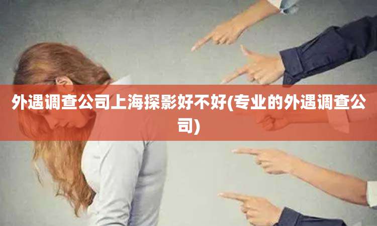 外遇调查公司上海探影好不好(专业的外遇调查公司)