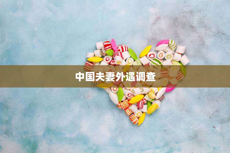 中国夫妻外遇调查