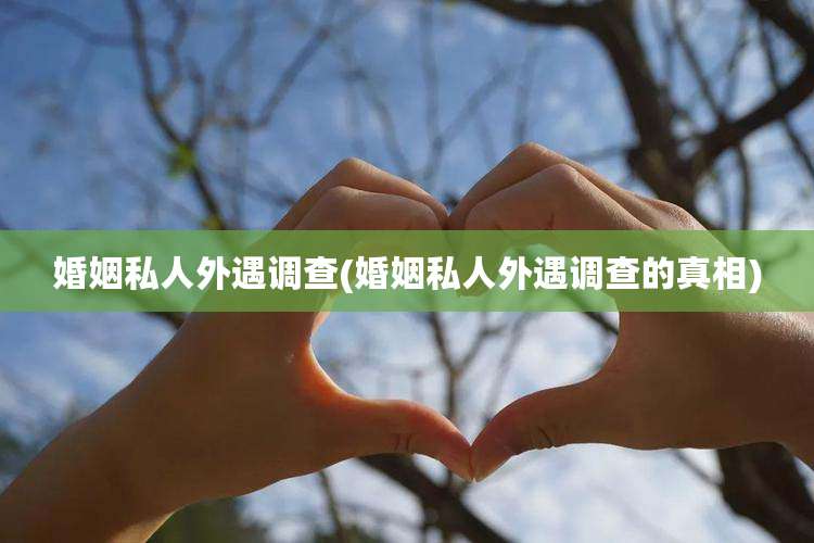 婚姻私人外遇调查(婚姻私人外遇调查的真相)