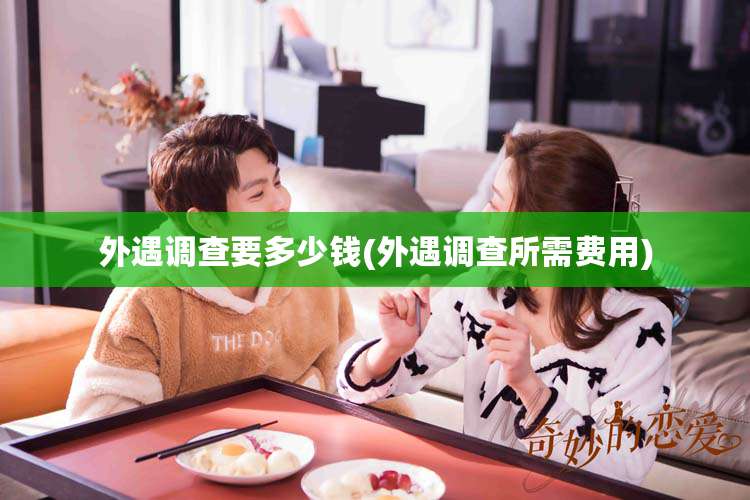 外遇调查要多少钱(外遇调查所需费用)