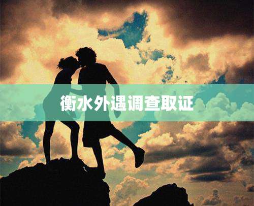 衡水外遇调查取证