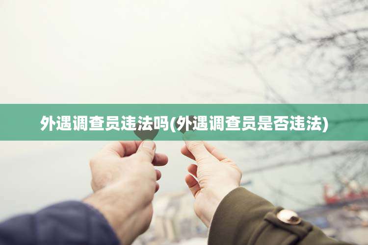 外遇调查员违法吗(外遇调查员是否违法)