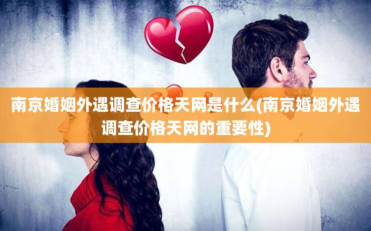 南京婚姻外遇调查价格天网是什么(南京婚姻外遇调查价格天网的重要性)