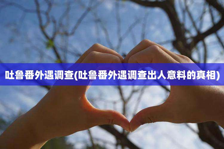 吐鲁番外遇调查(吐鲁番外遇调查出人意料的真相)