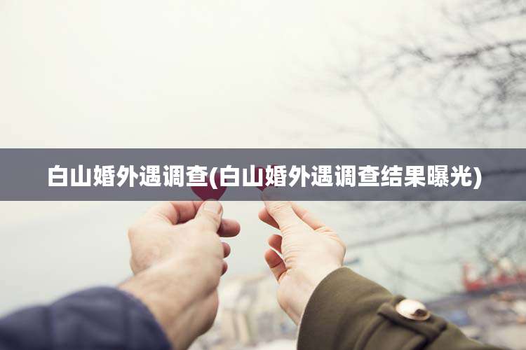 白山婚外遇调查(白山婚外遇调查结果曝光)