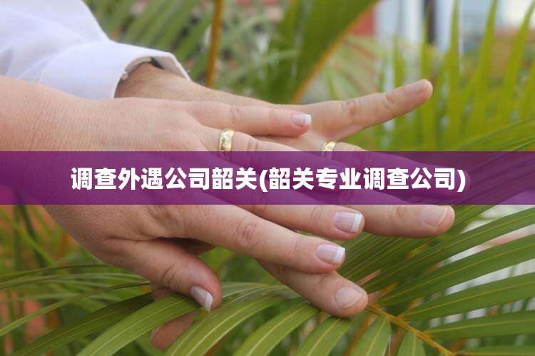 调查外遇公司韶关(韶关专业调查公司)