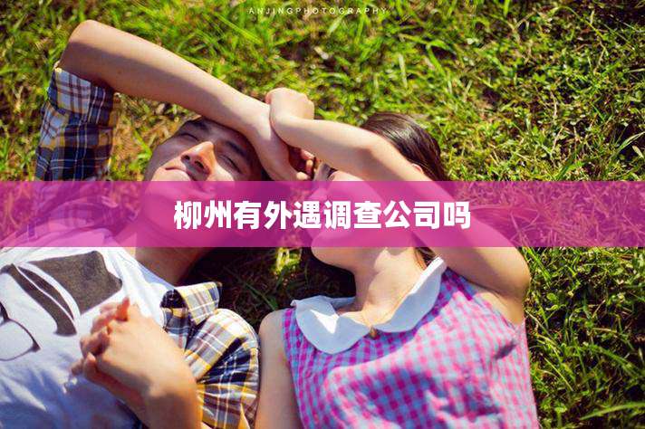 柳州有外遇调查公司吗