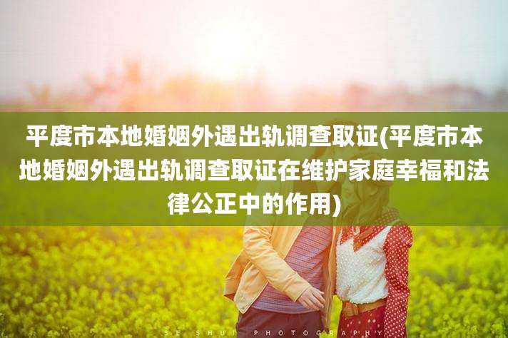 平度市本地婚姻外遇出轨调查取证(平度市本地婚姻外遇出轨调查取证在维护家庭幸福和法律公正中的作用)