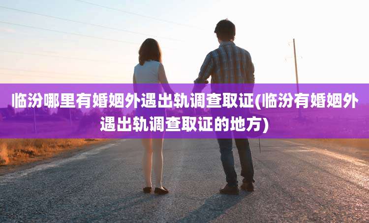 临汾哪里有婚姻外遇出轨调查取证(临汾有婚姻外遇出轨调查取证的地方)