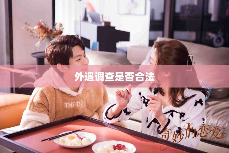 外遇调查是否合法
