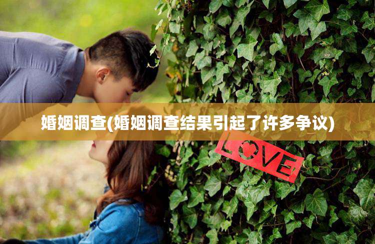 婚姻调查(婚姻调查结果引起了许多争议)