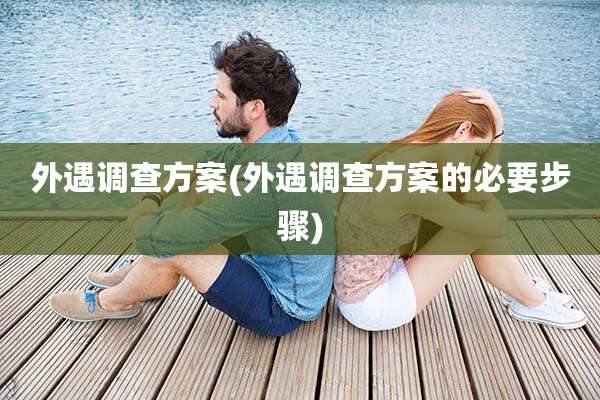 外遇调查方案(外遇调查方案的必要步骤)
