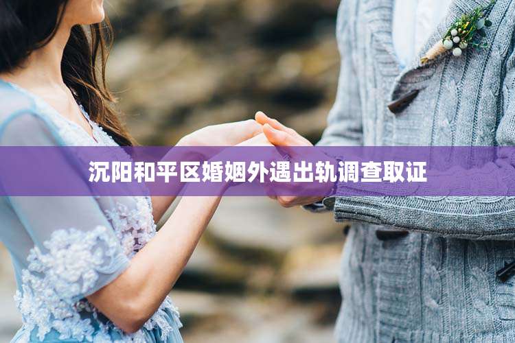 沉阳和平区婚姻外遇出轨调查取证