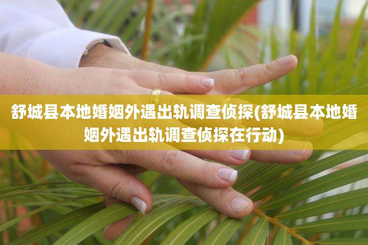 舒城县本地婚姻外遇出轨调查侦探(舒城县本地婚姻外遇出轨调查侦探在行动)