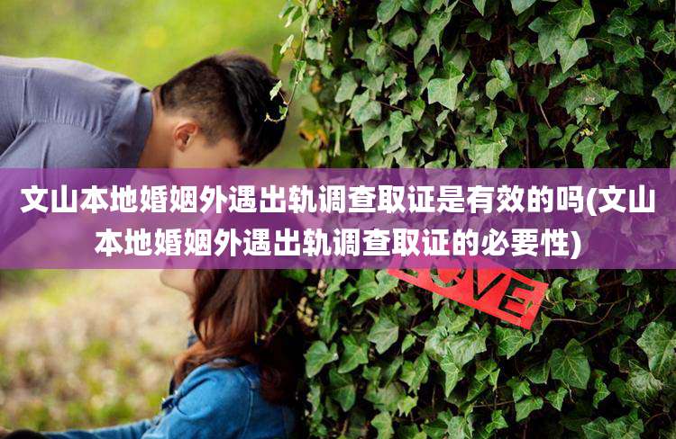 文山本地婚姻外遇出轨调查取证是有效的吗(文山本地婚姻外遇出轨调查取证的必要性)