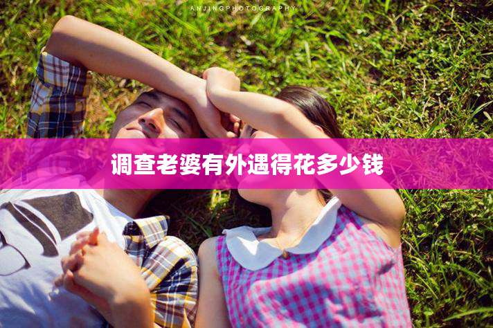 调查老婆有外遇得花多少钱